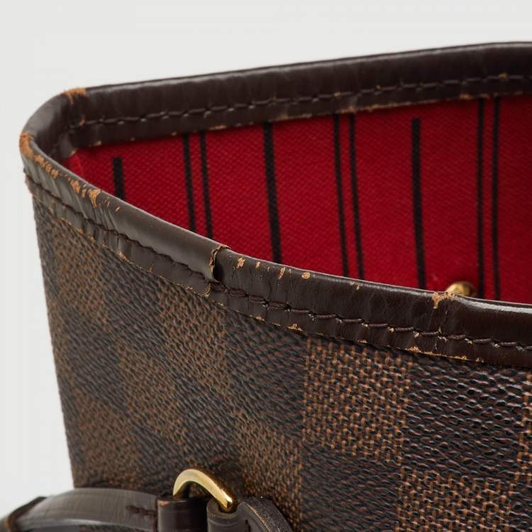 Pre Owned Louis Vuitton Damier Ebene Canvas Neverfull MM Bag