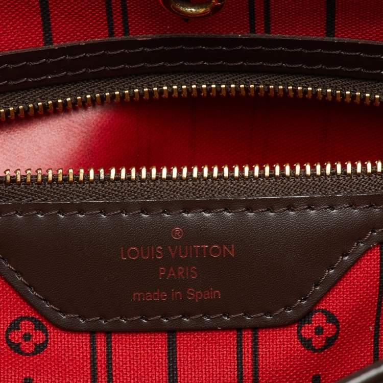 Pre Owned Louis Vuitton Damier Ebene Canvas Neverfull MM Bag