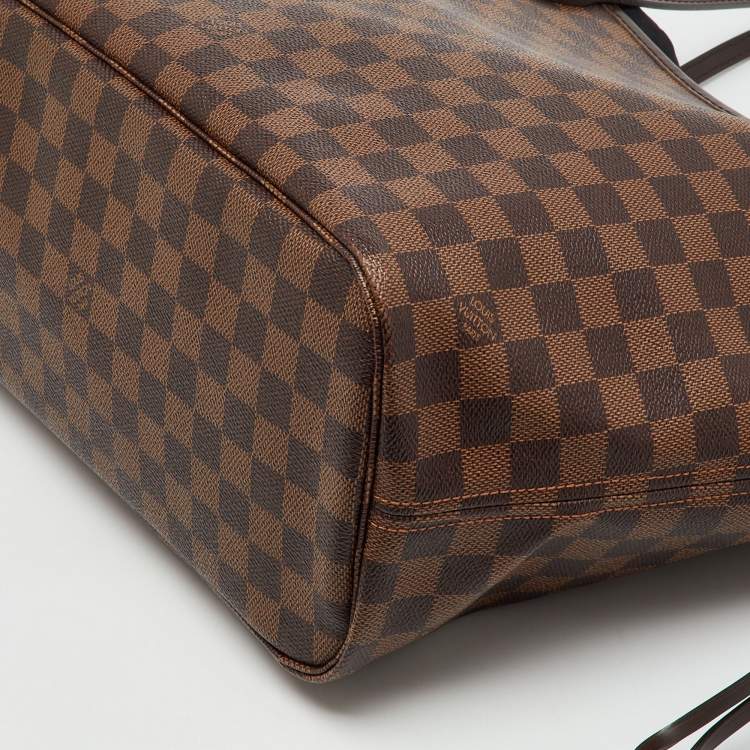 Pre Owned Louis Vuitton Damier Ebene Canvas Neverfull MM Bag