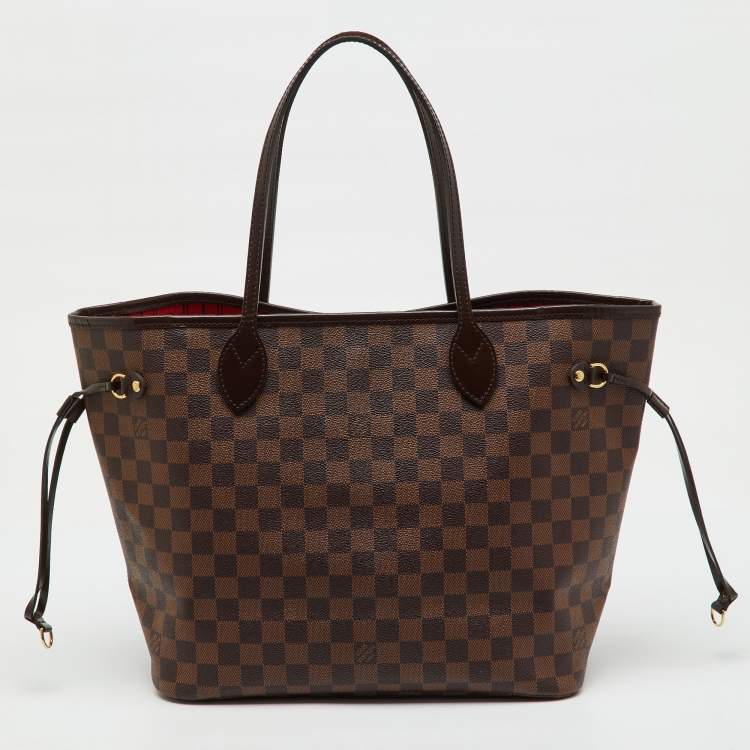 Pre Owned Louis Vuitton Damier Ebene Canvas Neverfull MM Bag