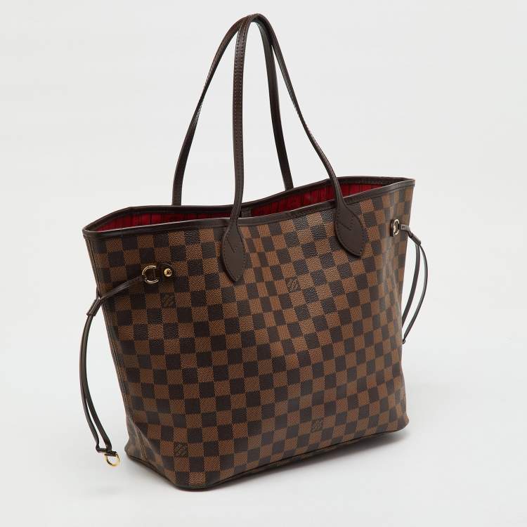 Pre Owned Louis Vuitton Damier Ebene Canvas Neverfull MM Bag