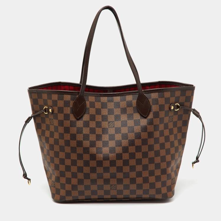 Pre Owned Louis Vuitton Damier Ebene Canvas Neverfull MM Bag