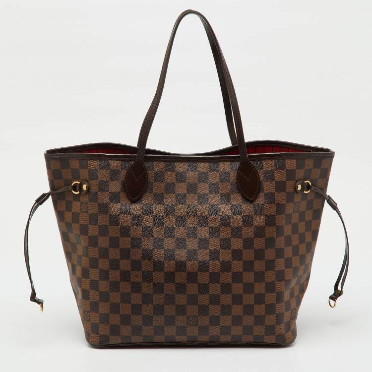 Pre Owned Louis Vuitton Damier Ebene Canvas Neverfull MM Bag
