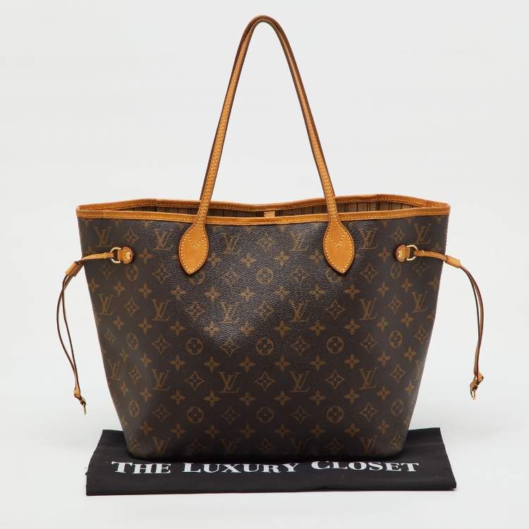 Pre Owned Louis Vuitton Monogram Canvas Neverfull MM Bag