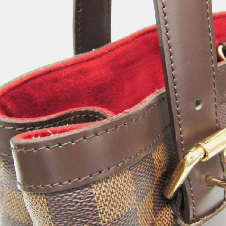 Pre Owned Louis Vuitton Hampstead MM Damier Ebene Canvas Shoulder Bag