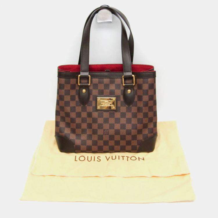 Pre Owned Louis Vuitton Hampstead PM Damier Ebene Canvas Handbag