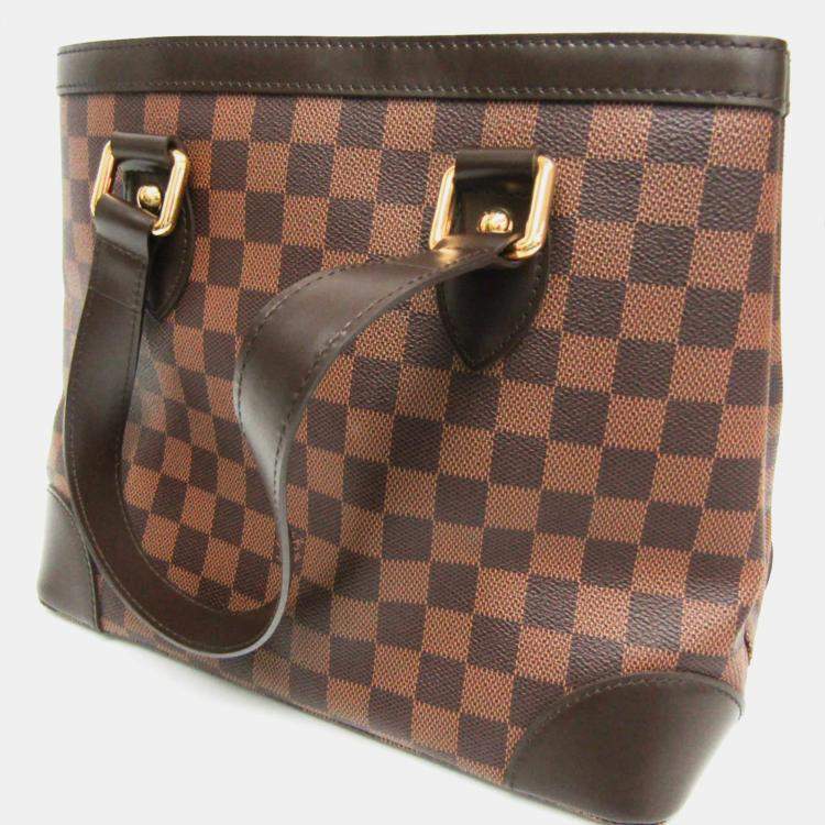 Pre Owned Louis Vuitton Hampstead PM Damier Ebene Canvas Handbag