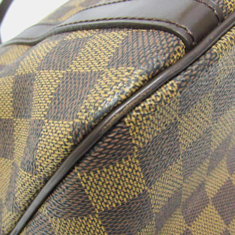 Pre Owned Louis Vuitton Sac Shopping Damier Brown Canvas Tote Bag
