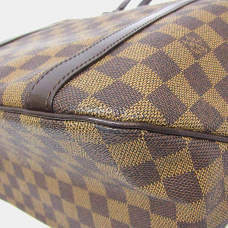 Pre Owned Louis Vuitton Sac Shopping Damier Brown Canvas Tote Bag