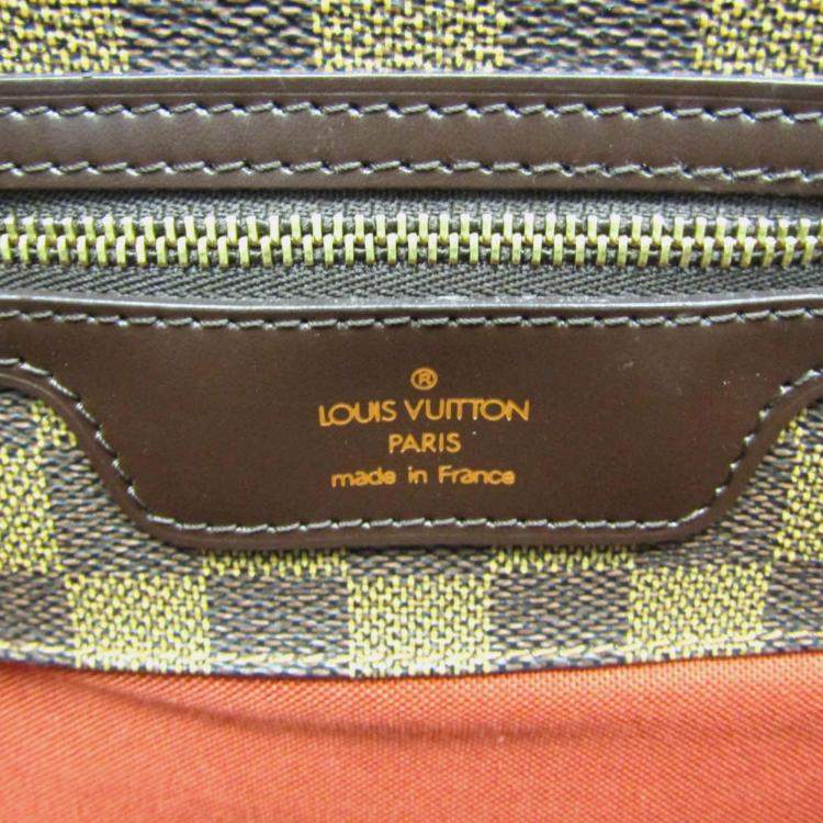 Pre Owned Louis Vuitton Sac Shopping Damier Brown Canvas Tote Bag