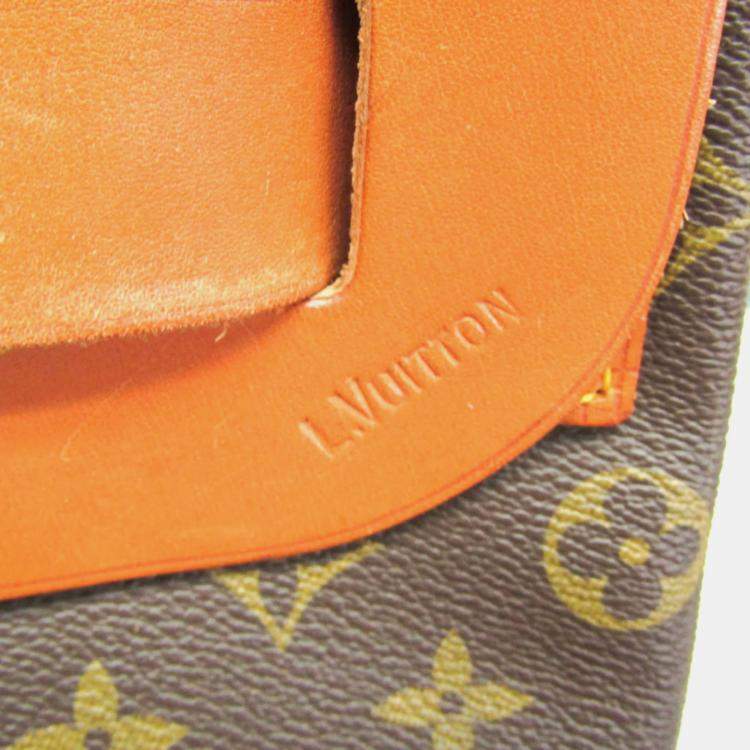 Pre Owned Louis Vuitton Steamer 35 Monogram Brown Canvas Boston Bag