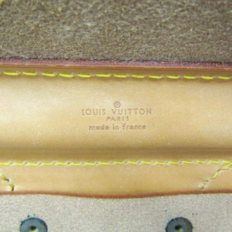 Pre Owned Louis Vuitton Steamer 35 Monogram Brown Canvas Boston Bag