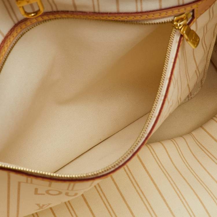 Pre Owned Louis Vuitton Damier Azur Canvas Neverfull MM Bag