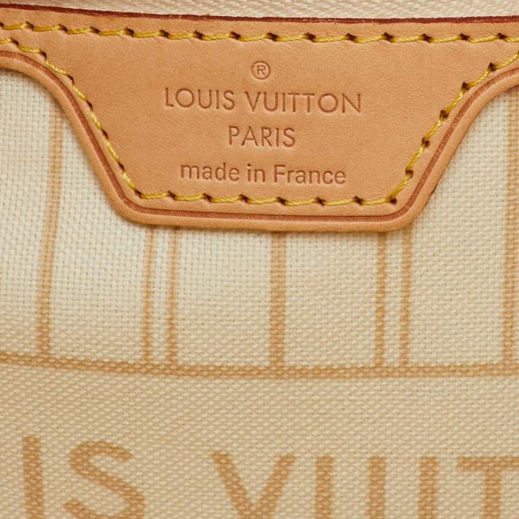 Pre Owned Louis Vuitton Damier Azur Canvas Neverfull MM Bag