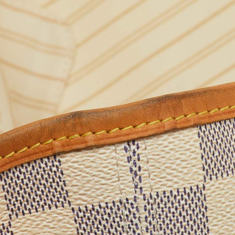 Pre Owned Louis Vuitton Damier Azur Canvas Neverfull MM Bag