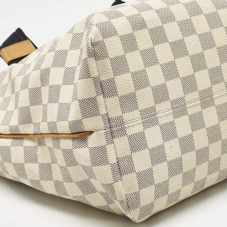 Pre Owned Louis Vuitton Damier Azur Canvas Limited Edition Beach Cabas PM Bag