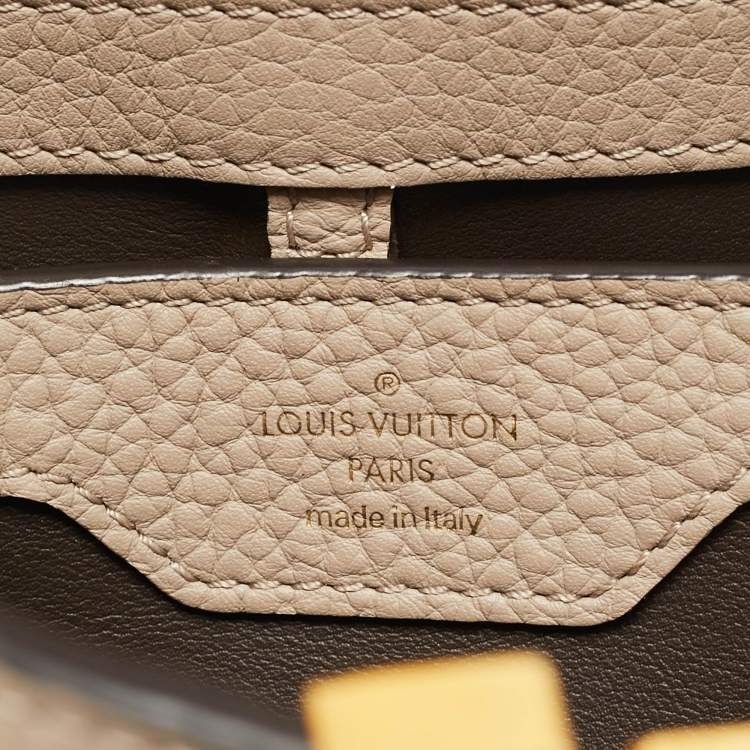 Pre Owned Louis Vuitton Galet Taurillon Leather Capucines BB Bag