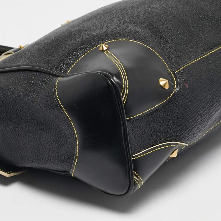 Pre Owned Louis Vuitton Black Suhali Leather Le Majestueux Bag