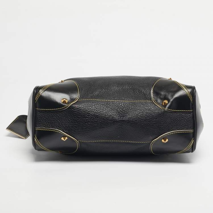 Pre Owned Louis Vuitton Black Suhali Leather Le Majestueux Bag