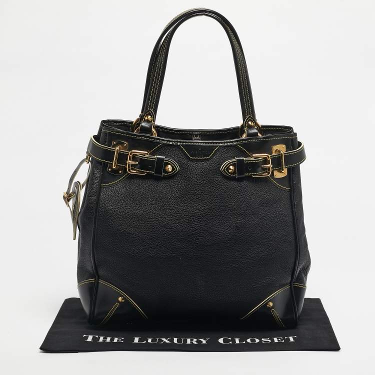 Pre Owned Louis Vuitton Black Suhali Leather Le Majestueux Bag