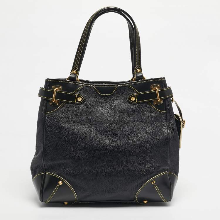 Pre Owned Louis Vuitton Black Suhali Leather Le Majestueux Bag
