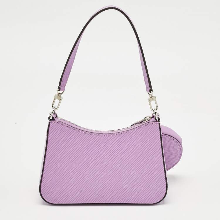 Pre Owned Louis Vuitton Lilas Provence Epi Leather Marellini Bag