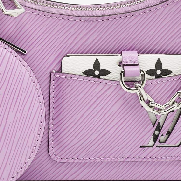 Pre Owned Louis Vuitton Lilas Provence Epi Leather Marellini Bag