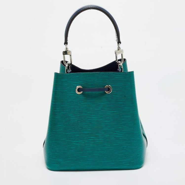 Pre Owned Louis Vuitton Emerald/Indigo Epi Leather NeoNoe BB Bag