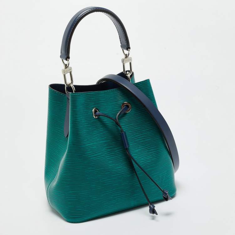 Pre Owned Louis Vuitton Emerald/Indigo Epi Leather NeoNoe BB Bag