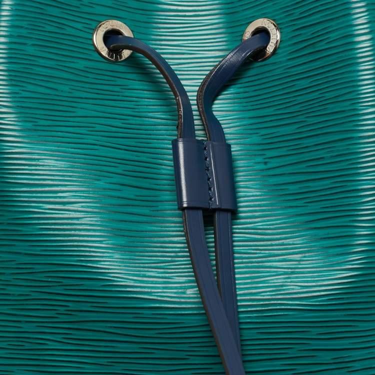 Pre Owned Louis Vuitton Emerald/Indigo Epi Leather NeoNoe BB Bag