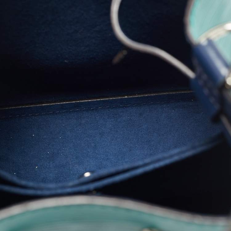 Pre Owned Louis Vuitton Emerald/Indigo Epi Leather NeoNoe BB Bag