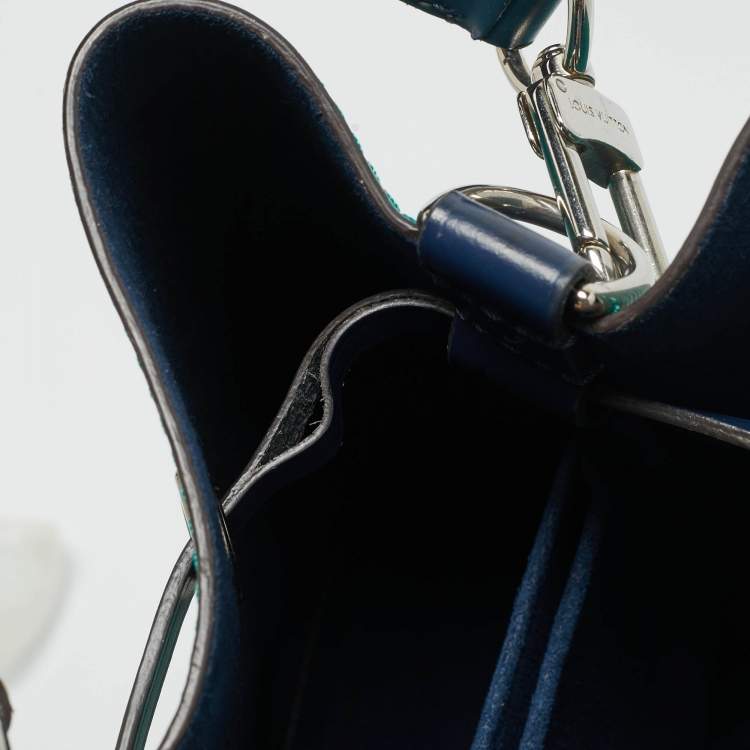 Pre Owned Louis Vuitton Emerald/Indigo Epi Leather NeoNoe BB Bag
