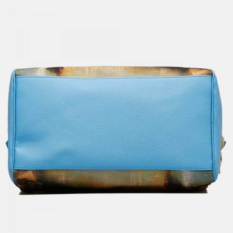 Pre Owned Louis Vuitton Masters Collection Turner Speedy 30 Blue Multicolor PVC Leather Handbag