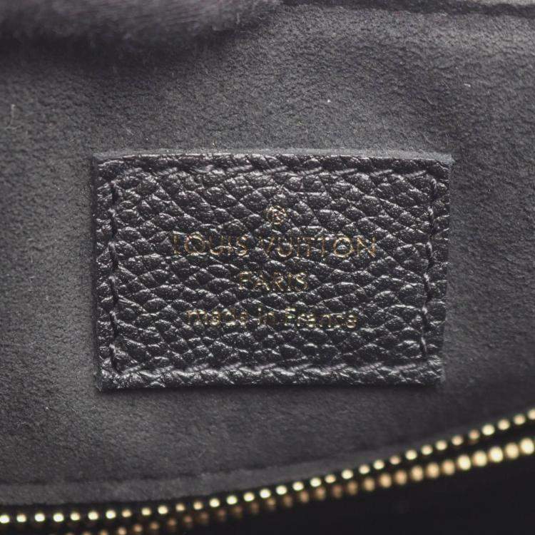 Pre Owned Louis Vuitton Speedy Bandouliere 25 Giant Noir Monogram Empreinte Black Leather Handbag