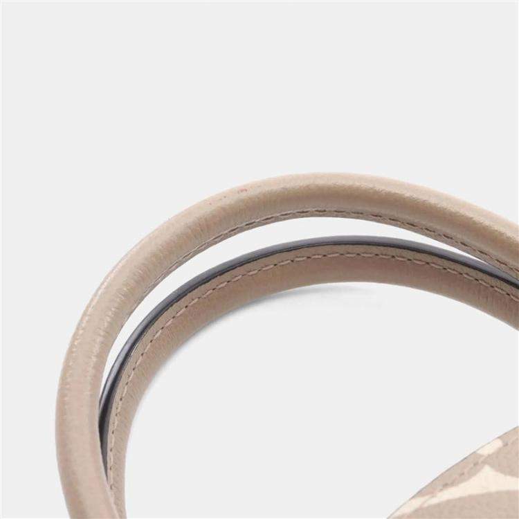 Pre Owned Louis Vuitton Petit Palais PM Tourterelle Creme Beige Monogram Empreinte Leather Handbag