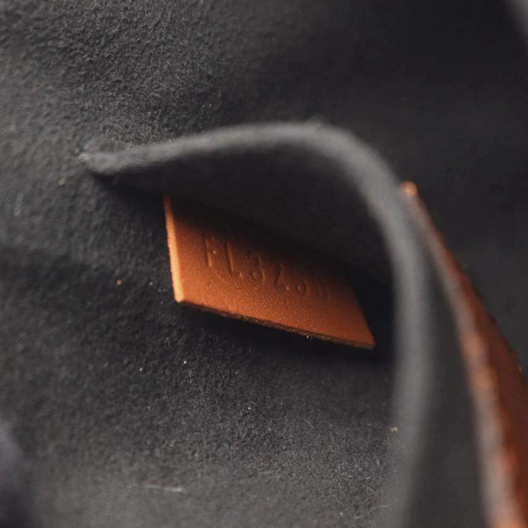 Pre Owned Louis Vuitton Dauphine Mini Brown Reverse Monogram Coated Canvas Leather Shoulder Bag