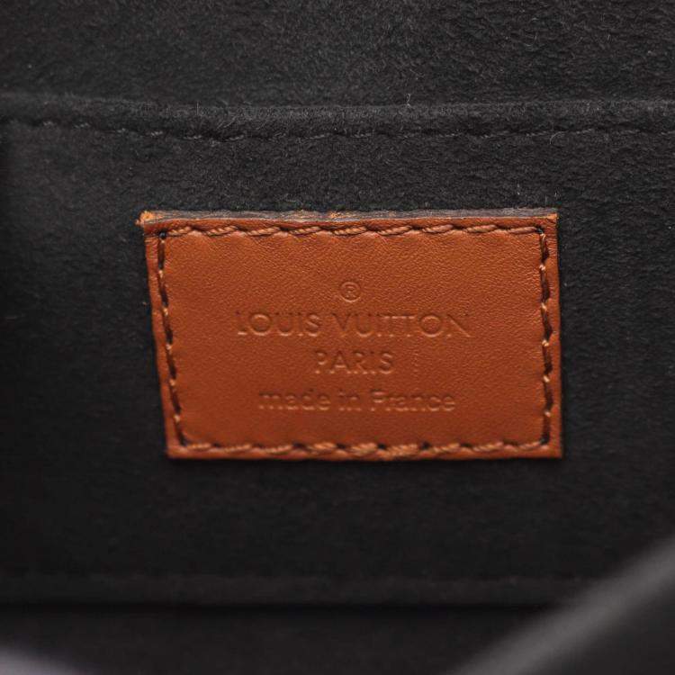 Pre Owned Louis Vuitton Dauphine Mini Brown Reverse Monogram Coated Canvas Leather Shoulder Bag