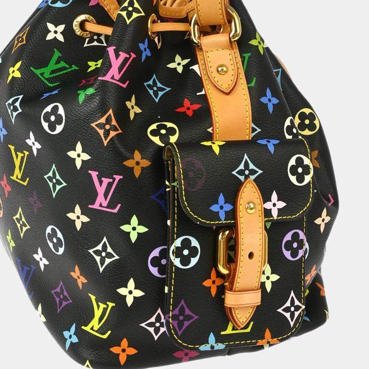 Pre Owned Louis Vuitton Petite Noe Multicolor Monogram Canvas Shoulder Bag