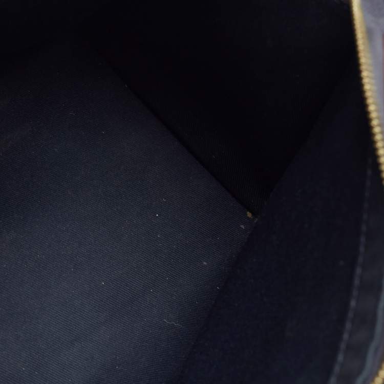 Pre Owned Louis Vuitton Marine Rouge Monogram Empreinte Leather Sully PM Bag
