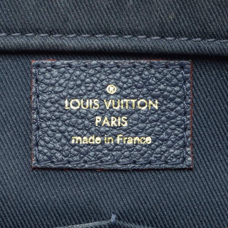 Pre Owned Louis Vuitton Marine Rouge Monogram Empreinte Leather Sully PM Bag