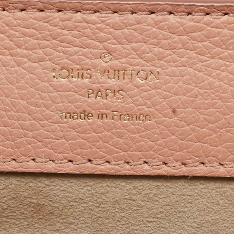 Pre Owned Louis Vuitton Rose Trianon Leather LockMe Ever Mini Bag