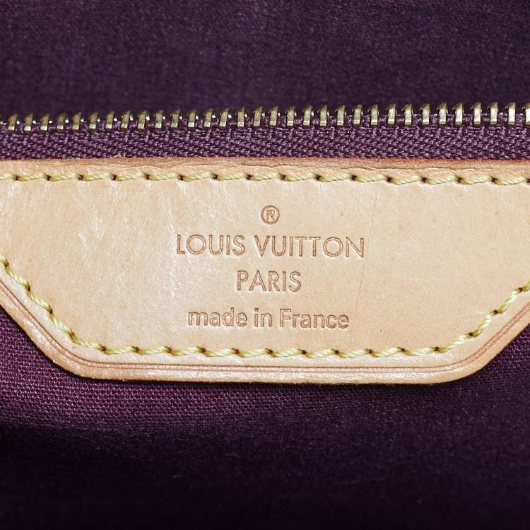 Pre Owned Louis Vuitton Rouge Fauviste Monogram Vernis Brea MM Bag