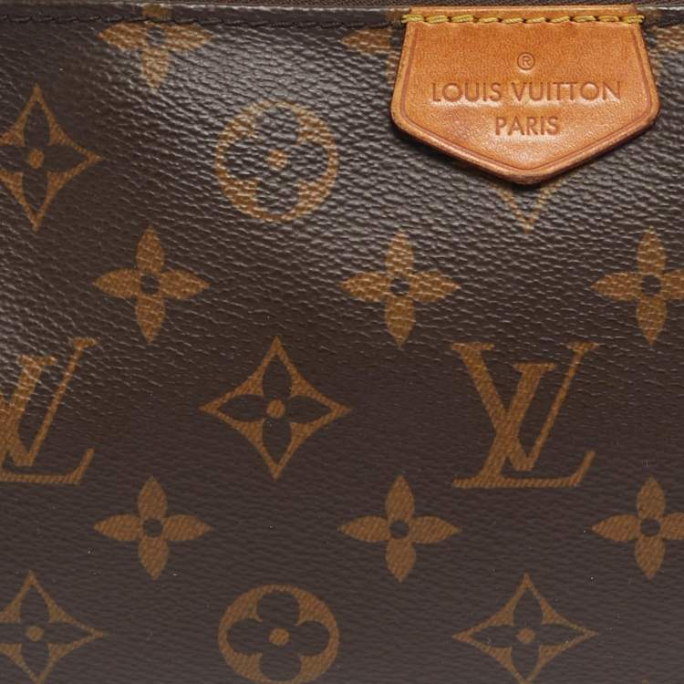 Pre Owned Louis Vuitton Khaki Monogram Canvas Multi Pochette Accessories Bag
