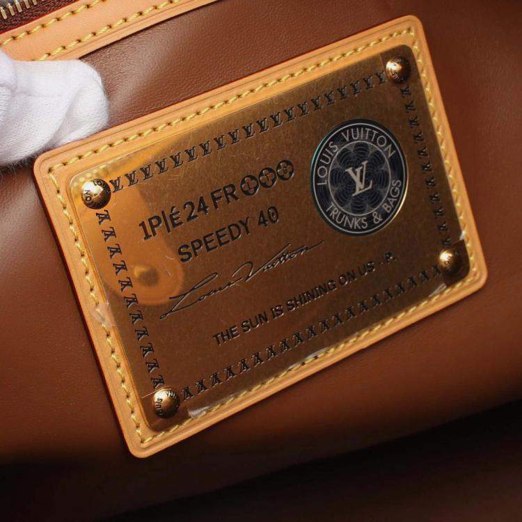 Pre Owned Louis Vuitton Yellow Monogram Speedy P9 Bandouliere 40
