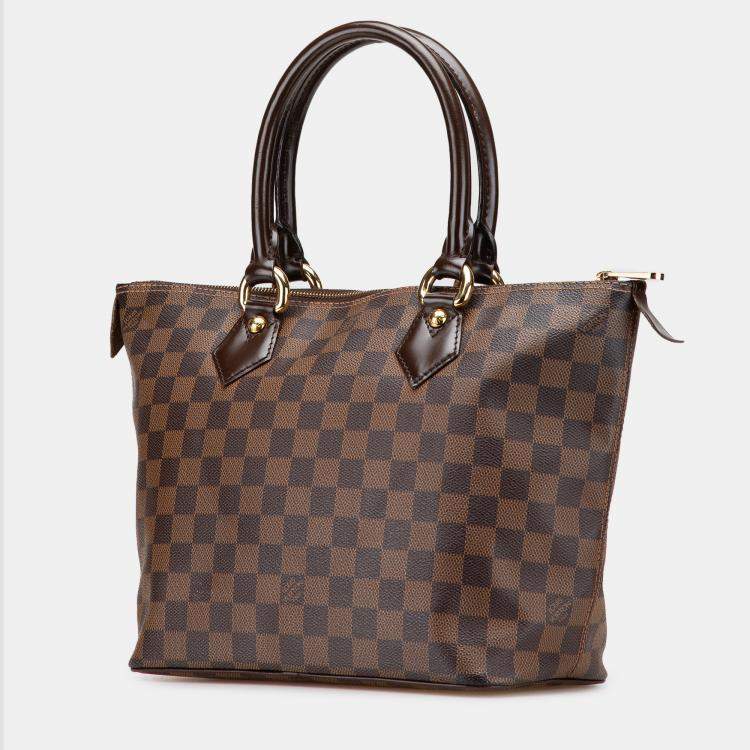Pre Owned Louis Vuitton Brown Damier Ebene Saleya PM