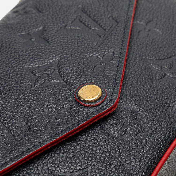 Pre Owned Louis Vuitton Navy Blue Monogram Empreinte Pochette Felicie