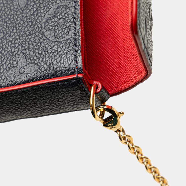 Pre Owned Louis Vuitton Navy Blue Monogram Empreinte Pochette Felicie