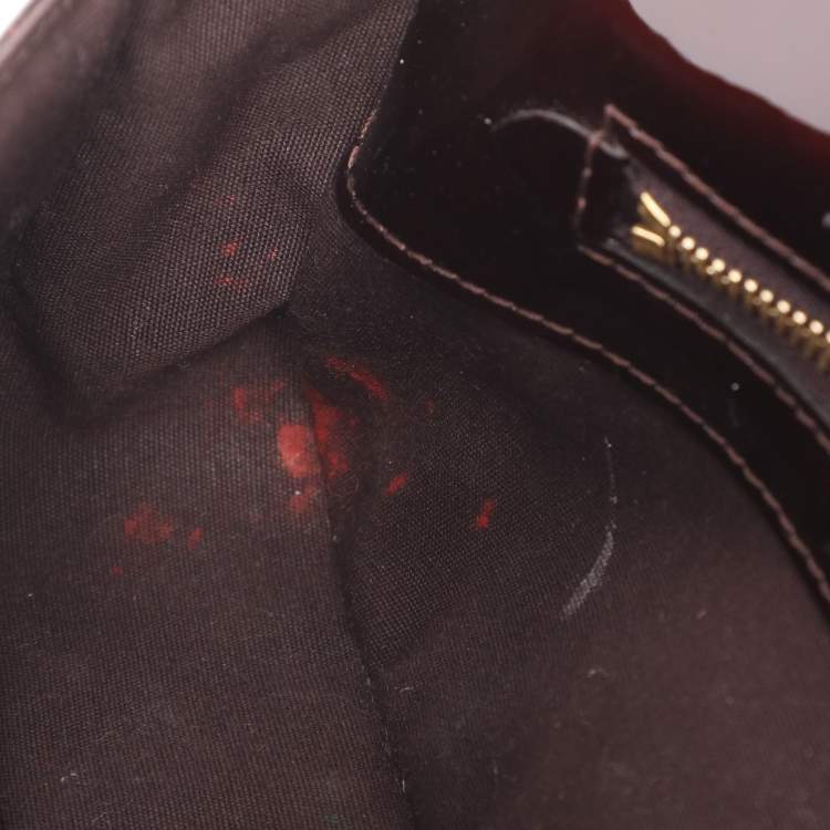 Pre Owned Louis Vuitton Amarante Vernis Sobe Clutch