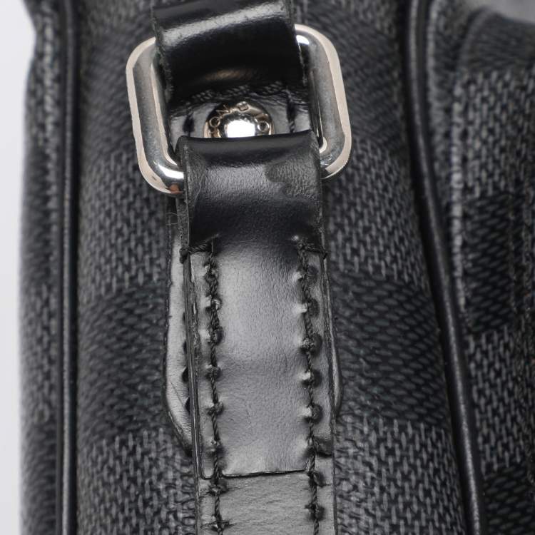 Pre Owned Louis Vuitton Damier Graphite Canvas Rem Crossbody Bag
