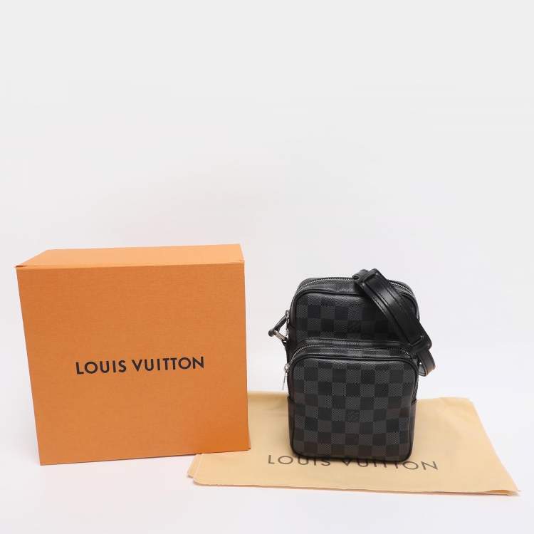 Pre Owned Louis Vuitton Damier Graphite Canvas Rem Crossbody Bag